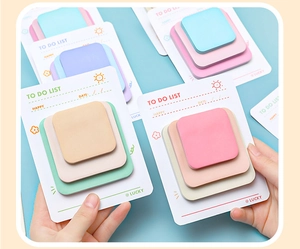 Macro view of pastel sticky notes with To Do List layout on aesthetic backcards
