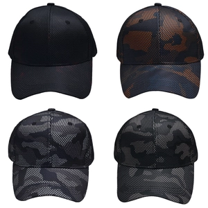 Camouflage Mesh Baseball Cap Breathable Tactical Sport Hat Adjustable Metal Buckle Outdoor For Men Women