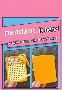 Toast-shaped magnetic bead board stress-relief pendant toy with stylus