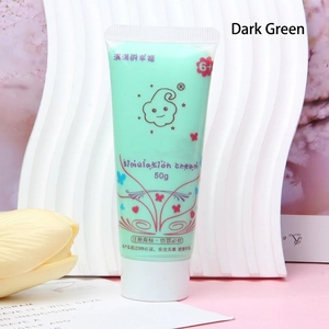 Detailed view of 50g dark green DIY imitation cream glue tube with safe SGS certification