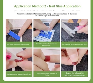 Step-by-step tutorial for applying press-on nails using glue for long-lasting results