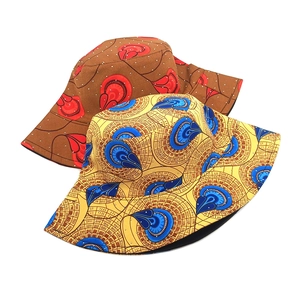 Bobs réversibles avec imprimés africains et motifs floraux pour protection solaire