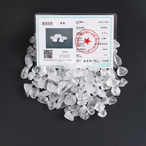 Natural clear white crystal stones with professional jewelry identification certificate