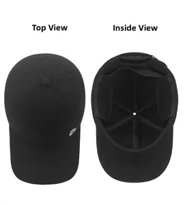 Close-up of winter baseball cap showing wool fabric texture and inner fleece ear flaps