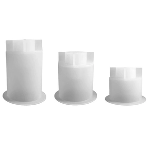 Trois tailles de moules cylindriques en silicone pour bougeoirs DIY et vases à fleurs