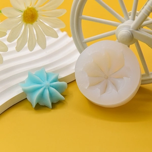 Macro detail of star-shaped silicone mold for DIY cake decorating and chocolates