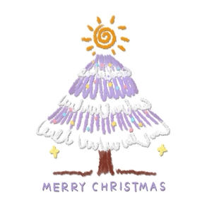 Pink Christmas tree wall sticker with Merry Christmas text for festive glass decoration