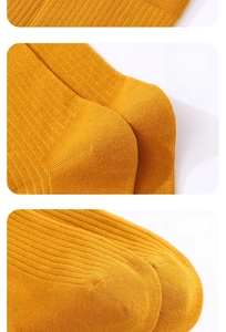 Détails de chaussettes en coton avec talon 3D ergonomique et pointe sans couture