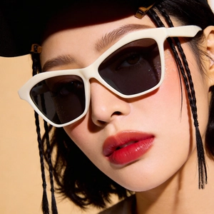 Retro Cat Eye Sunglasses UV400 Protection Vintage Fashion PC Frame AC Lens For Women Men Outdoor Trendy Eyewear
