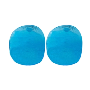 Minimalist blue irregular resin earrings with a translucent texture for women