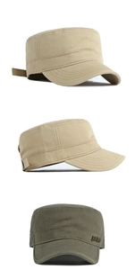 Dettaglio del cappello militare in cotone con ricamo SPIRIT e cinturino regolabile