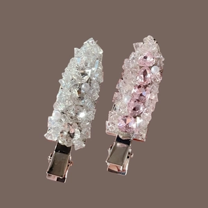 Sparkling Rhinestone Faux Artificial Pearl Hair Clip Alloy Side Bangs Barrette Elegant Exquisite Headpiece Women Accessory