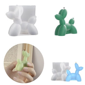 Balloon Dog Silicone Mold 3D Puppy Shape For DIY Scented Candle Soap Resin Craft Making Home Decor Modern Art