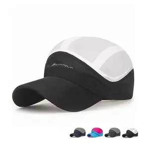 Quick Drying Mesh Baseball Cap Breathable Sunshade Hat Lightweight Outdoor Sports Adjustable Unisex