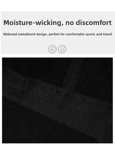 Macro detail of widened moisture-wicking sweatband inside the winter baseball cap