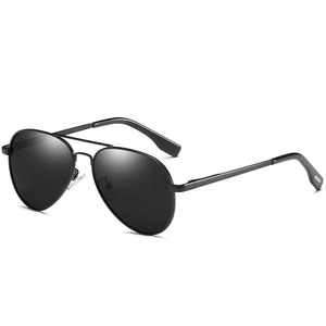 Retro Punk Aviator Polarisierte Sonnenbrille Für Damen Herren Metallrahmen Große Fliegerbrille UV400 Schutz Autofahren Brille