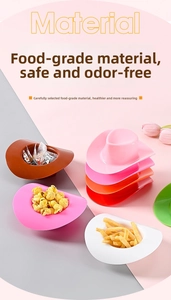 Cowboy hat shaped snack bowls in multiple colors for popcorn and party treats