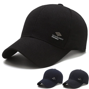 Men Baseball Cap Adjustable Polyester Twill Outdoor Sun Protection Sports Leisure Hat Curved Brim Retro Business Casual