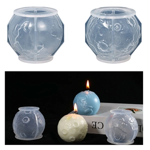 Stampo In Silicone Luna Terra Pianeta Sfera 3D Per La Creazione Di Candele Fai Da Te Cera Per Aromaterapia Artigianato