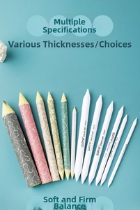 Detailed set of 12 blending stumps in various sizes for professional sketching and shading