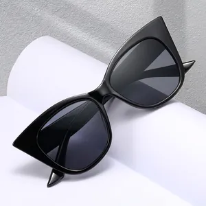 Cat Eye Sunglasses UV400 Protection PC Frame Oversized Fashion Retro Tinted Lens Eyewear For Women