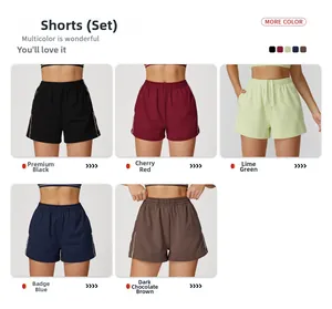 Comparaison détaillée de shorts de jogging pour femmes en cinq couleurs vives