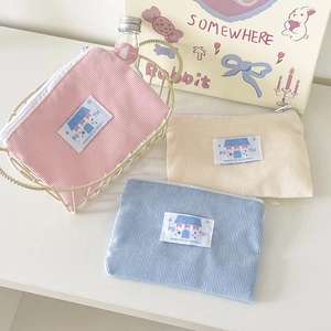 Portamonete In Velluto A Coste Mini Borsa Organizer Con Cerniera Piccola Pochette Con Fiocco Stile Balletto Carino Per Uso Quotidiano