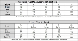 Detailed size chart for sexy backless knitted dress showing bust, waist, and hip measurements