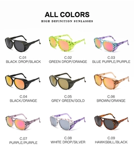 Matrix display of 9 color variants for polarized night vision sports sunglasses