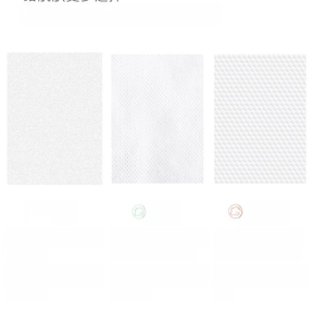 Detailed view of plain, mesh, and pearl textures of premium facial cotton towels