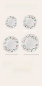 Size chart for woven cotton rope placemats showing dimensions from 11cm to 38cm wide