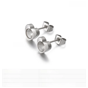 Technical specifications for stainless steel heart stud earring DIY craft components