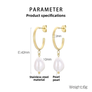 Paramètres de taille et de poids pour boucles d'oreilles créoles avec perles