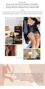 Detailed view of black satin sleepwear with delicate lace trim and silk texture finish
