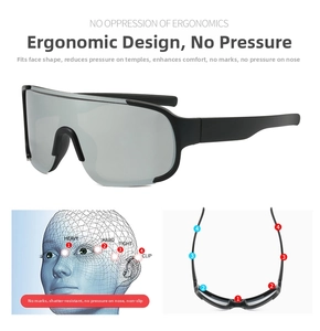 Dettaglio occhiali sportivi per bambini con design ergonomico e naselli per il comfort