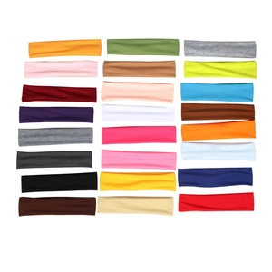 Assorted 24 pack of elastic sweat-absorbing sports headbands in various vibrant colors