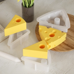 Stampo in silicone a forma di formaggio per candele profumate e saponi fai-da-te