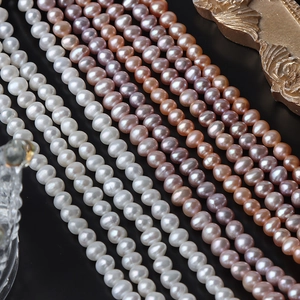 5mm natural freshwater pearls in white pink and purple colors for DIY jewelry making
