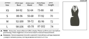 Guide des tailles pour robe évasée avec détails métalliques en tailles XS, S, M et L