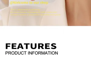 Section caractéristiques et infos produit avec fond de col de costume beige élégant