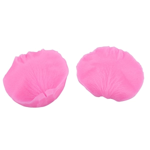 Double-sided rose petal silicone fondant molds with realistic vein texture on white background