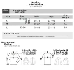 Size chart for summer polka dot halter dress showing bust, waist, and hip measurements in cm