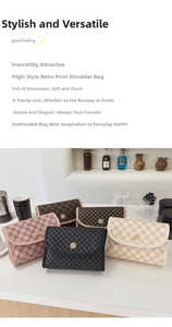 Détail de cinq sacs bandoulière vintage aux motifs floraux et fermoirs floraux dorés