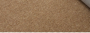 Close-up of sisal style rug texture showing durable weave and tan fibers in detail
