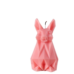 Molde De Silicona Conejo Origami Geométrico Low Poly DIY Pascua Vela Jabón Yeso Resina Repostería Herramienta