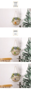Interchangeable icons for wooden home welcome sign featuring pumpkin and Christmas tree