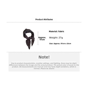 Detail specifications of floral paisley scarf measuring 97cm by 33cm in fabric material