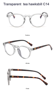 Detailed views of vintage round tea tortoiseshell sunglasses in front and side angles