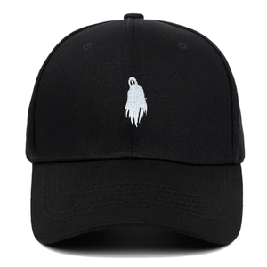 Ghost Embroidery Baseball Cap Cotton Twill Adjustable Sun Hat Streetwear Hip Hop Style For Men Women Halloween
