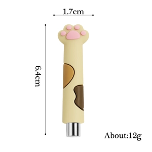 Cat paw portable mini utility knife 6.4cm length with three-color pattern design